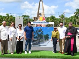 David Collado deja iniciadas varias obras en el entorno de la Basílica de Higüey.
